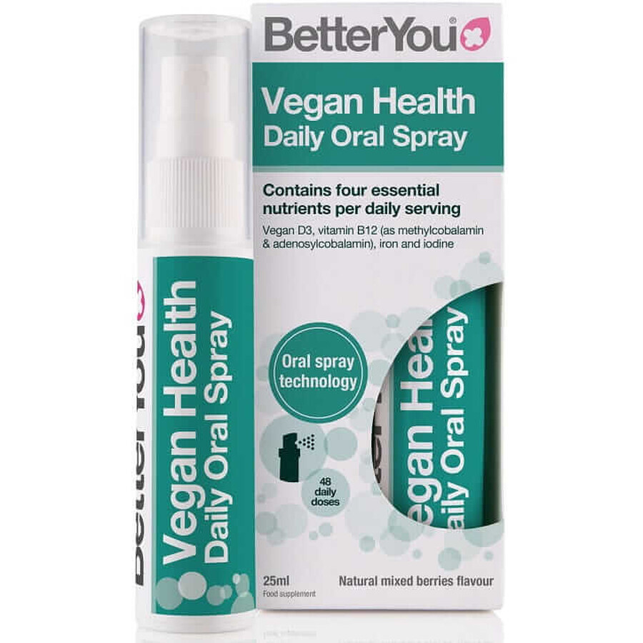 BetterYou Vegan Health Spray (Vit. D, Vit. B12, Eisen, Jod) 25ml