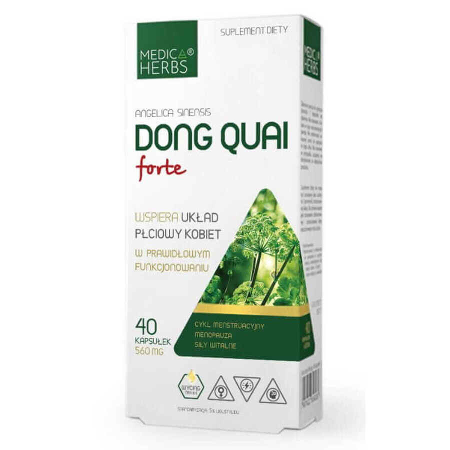 Dong Quai Forte (560mg) 40 capsule Medica Herbs