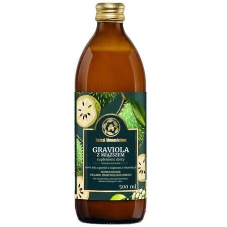 Graviola sap met pulp 500ml Herbal Pharmaceuticals