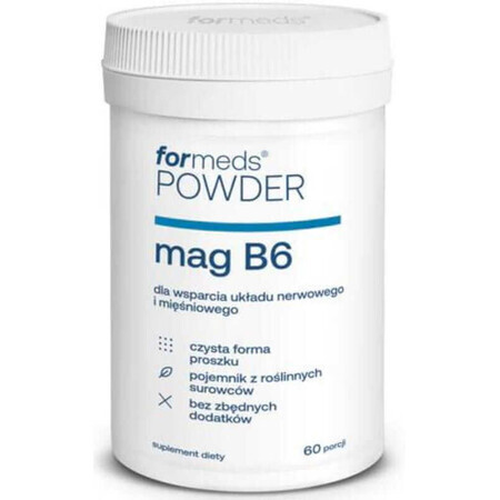 POWDER MAG B6 magneziu + vitamina B6 (60 porții) Formeds