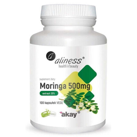 Extrait de Moringa 20% 500mg x 100vcaps Aliness