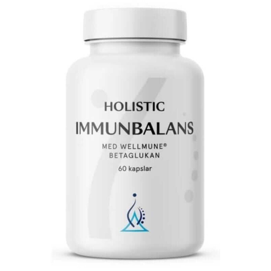 Holistic ImmunBalans MED Wellmune Betaglucan 1,3/1,6 Vitaminas C, D, B6, cobre, zinc, selenio, magnesio 60 cápsulas