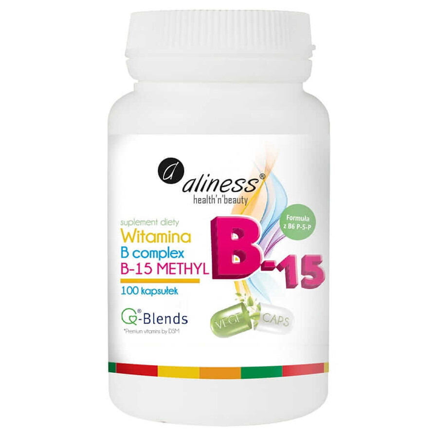 Vitamin B-Komplex B-15 Methyl 100 Kapseln Aliness