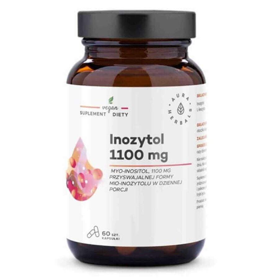 Inositol 1100 mg 60 capsule Aura Herbals