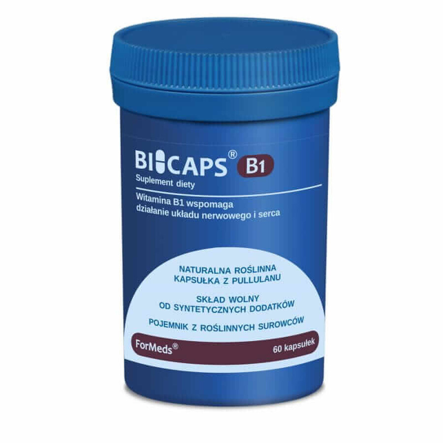 BICAPS B1 (Thiamine) 60 vegetarian capsules - Formeds