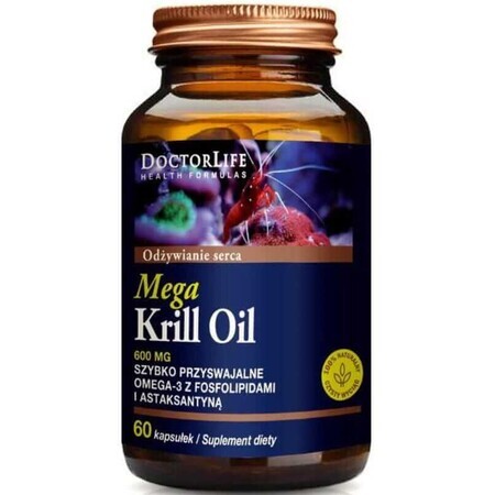 Doctor Life Mega Aceite de Krill 60 cápsulas