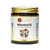 Geluri de vitamina D3 din pectină de mere - aromă de zmeură 40 bucăți Yango