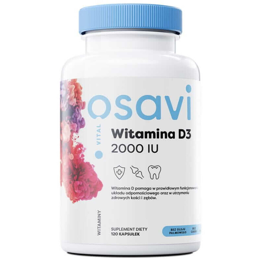 Osavi Vitamine D3 2000 IU Quali-D 120 capsules