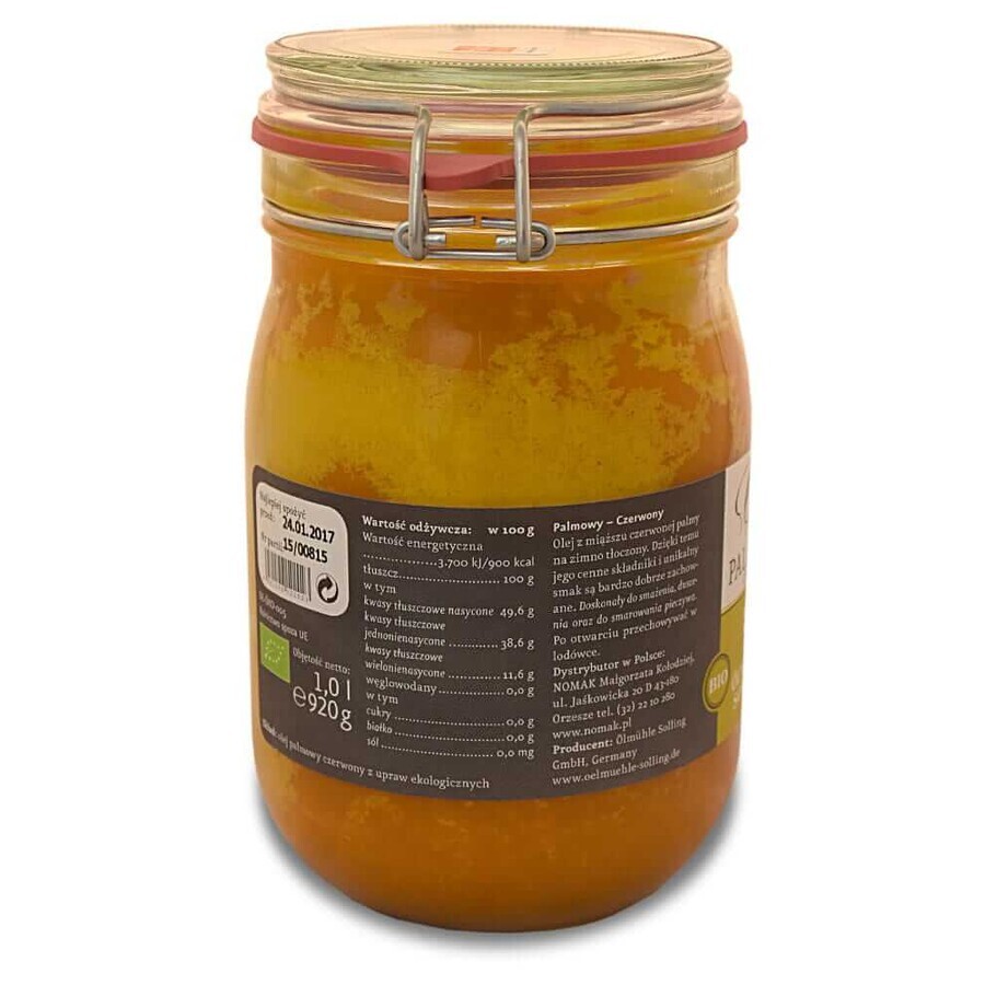 Organic Red Palm Oil - Ölmühle Solling (1000ml)