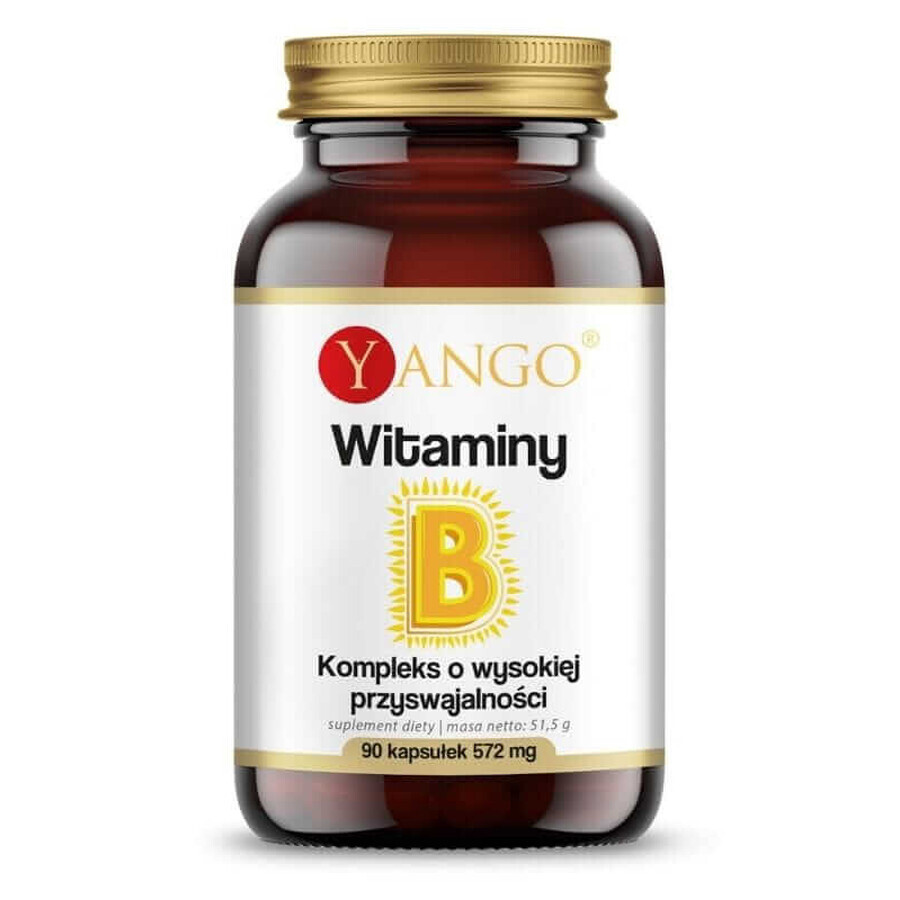 Vitamine B hoge biologische beschikbaarheid 90 capsules Yango