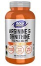 Arginină și ornitină 500/250 mg, 250 capsule NOW Foods