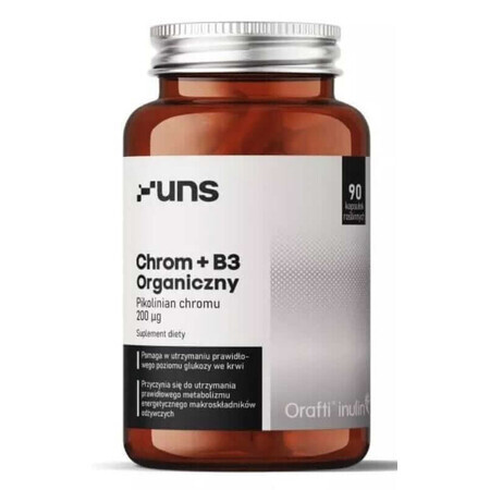 Crom organic + vitamina B3, 90 capsule UNS