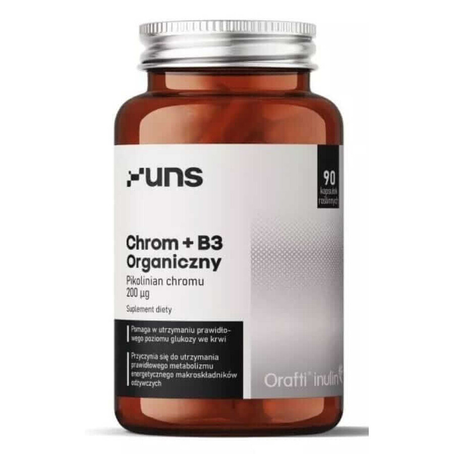 Crom organic + vitamina B3, 90 capsule UNS