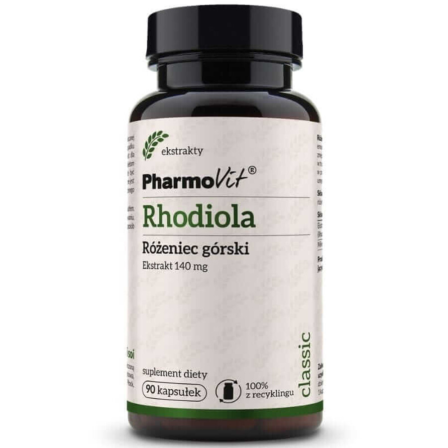 Extracto de Rhodiola rosea 140 mg (90 cáps.) Pharmovit Classic