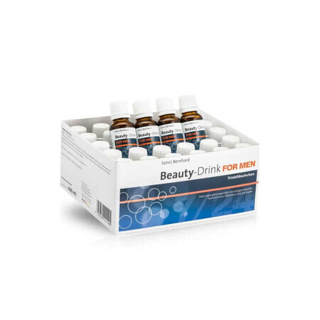 Bevanda di bellezza per uomini 30x 20 ml - collagene, acido ialuronico, vitamine, caffeina Sanct Bernhard