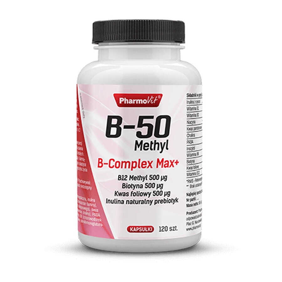 B-50 Methyl B-complex Max+ 120 capsules Pharmovit Classic