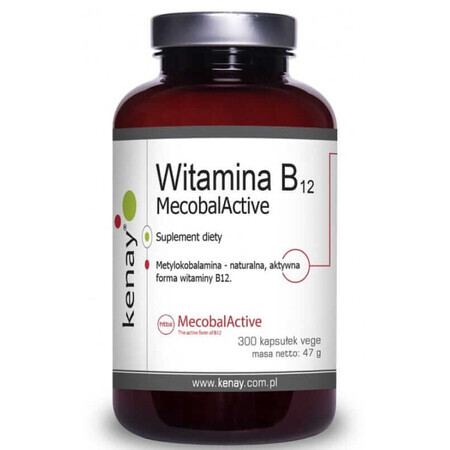 Vitamina B12 (metilcobalamina) MecobalActive (300 cáps.), Kenay