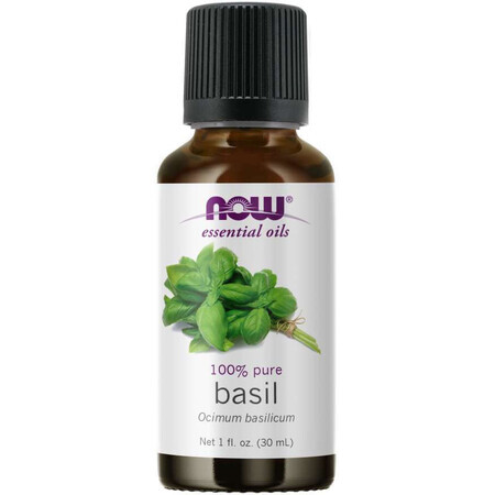 Huile essentielle de basilic 100% pure 30 ml NOW essential oils