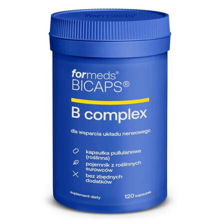 Bicaps B Complex - complesso vitaminico B, 120 capsule. Formati