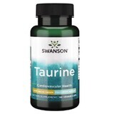 Taurina (Taurine) 500 mg, 60 capsule vegetali Swanson