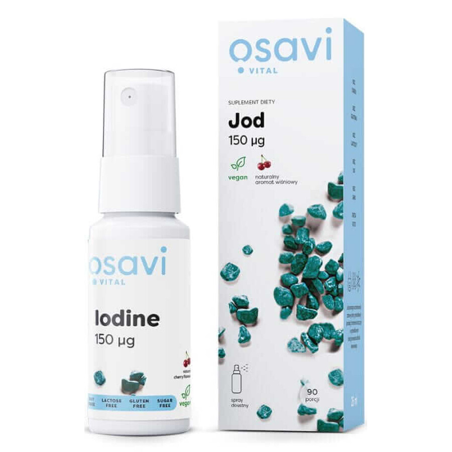 Osavi Iod 150 µg - 26 ml spray oral, aromă de cireșe