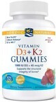 Nordic Naturals, Vitamina D3+K2 Gummies 60 geli aromă de rodie