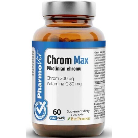 Chromium Max 200 µg 60 capsules Pharmovit Clean Label