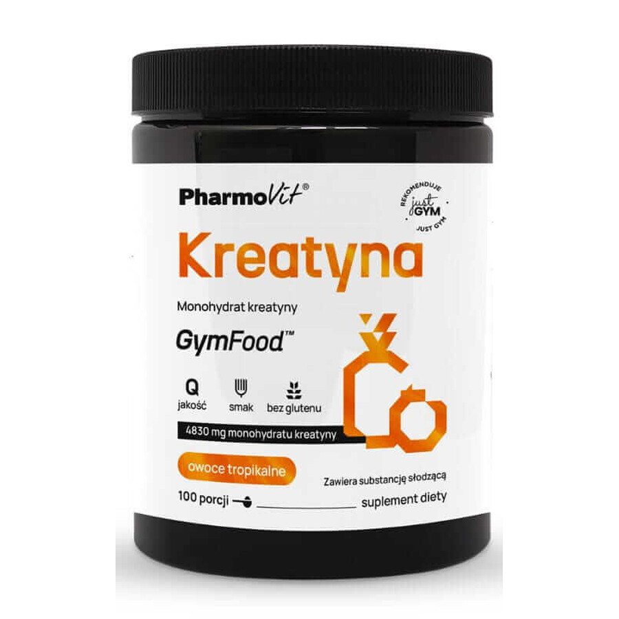 Creatine monohydrate 500g tropical fruit flavor GymFood Pharmovit Pharmovit