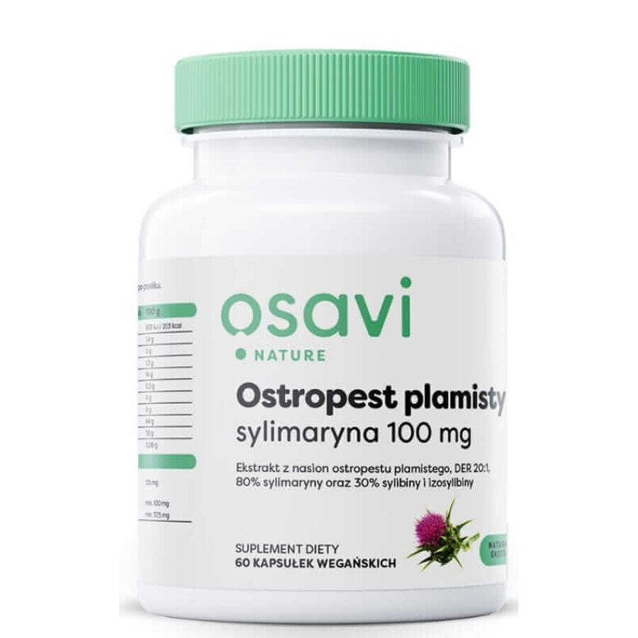 Osavi Milk Thistle Silymarin 100 mg, 120 capsule