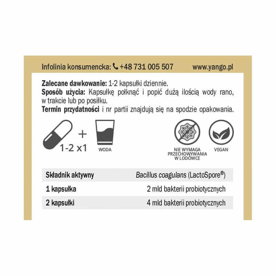 Probiotic BC-2 - 60 capsule, Yango