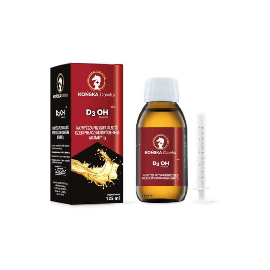 Vitamina D3 OH 50000 UI/ml 125ml HORSE DAWKA - amestec de furaje dietetice