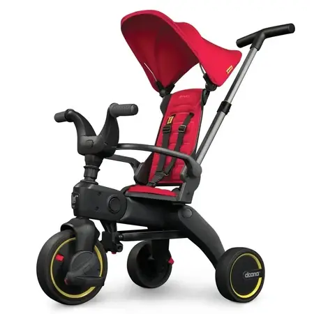 Liki S1 Ultra-Foldable Tricycle, Flame Red, Doona