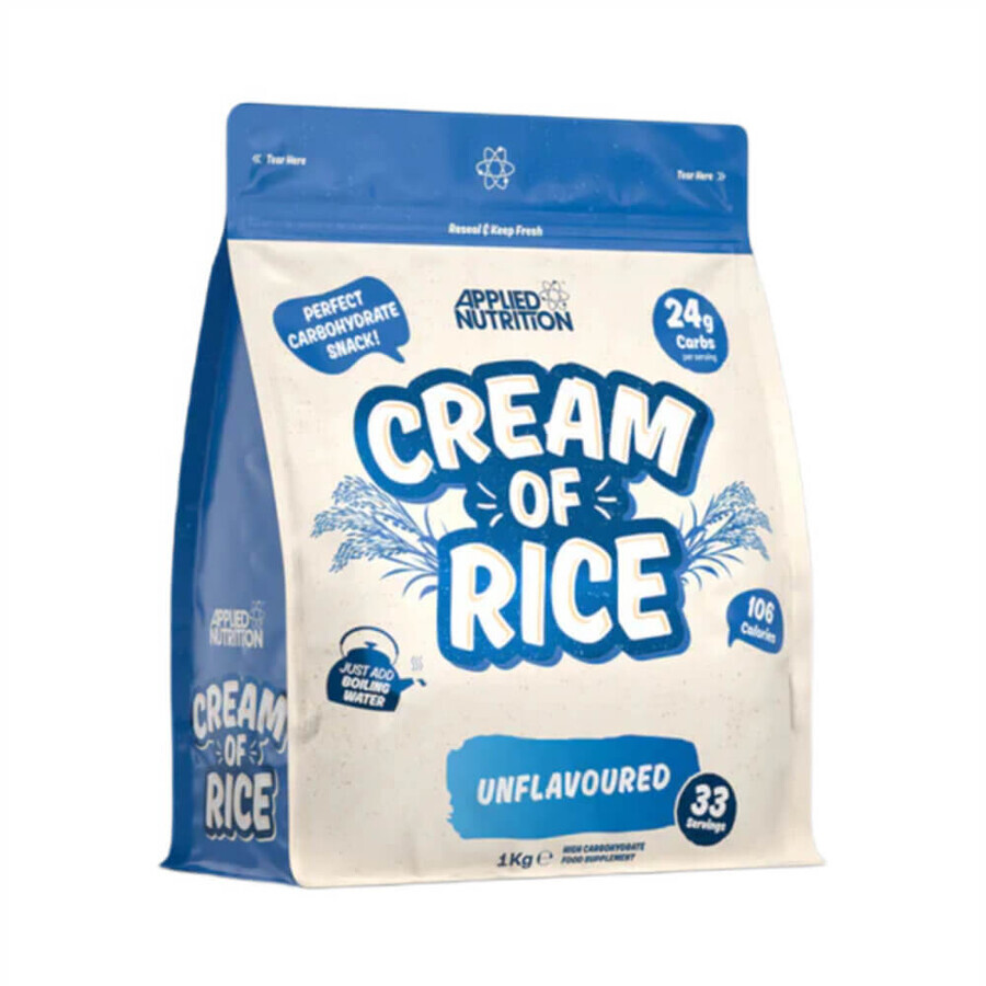 Cream of Rice, Unflavoured ,1 kg, Applied Nutrition