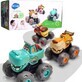 Set 3 masinute Bebe Monster Truck, 18 luni+, Hola