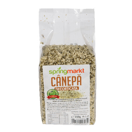 Shelled hemp seeds, 250 g, Spring Markt