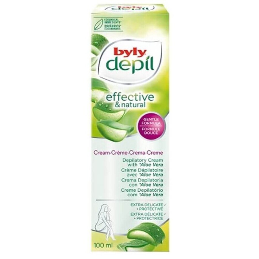 Crema depilatoare cu aloe vera, 100 ml, Byly