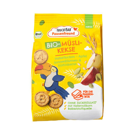 Biscotti biologici alla mela e alle mele, +3 anni, 100 g, Frucht Bar