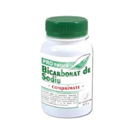 Bicarbonat de sodiu, 60 comprimate, Pro Natura