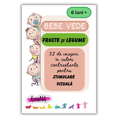 Cartonase Fructe si Legume Bebe Vede, +6 luni, Amona