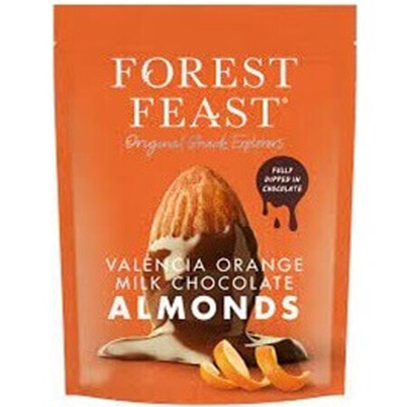 Almonds in milk chocolate with orange flavor, 120 g, Forest Feast