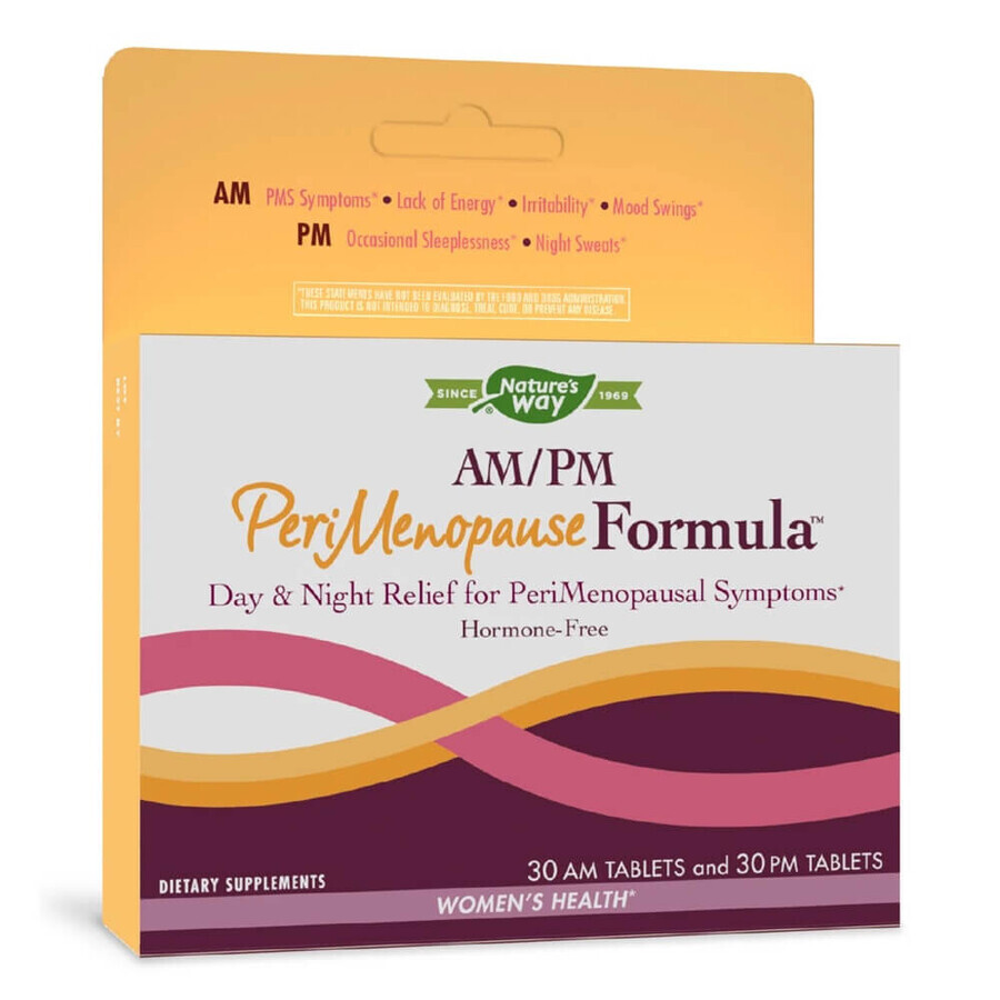 AM-PM PeriMenopause Formula Nature's Way, 60 tablete, Secom