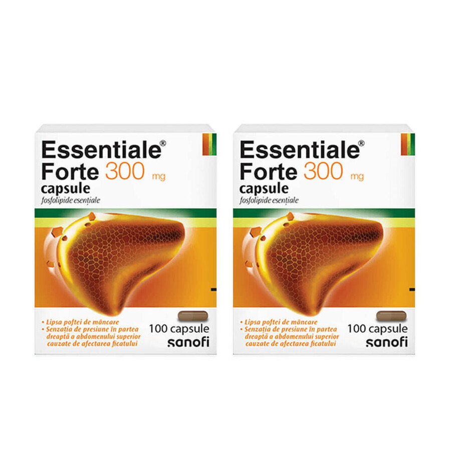 Essentiale Forte, 300 mg, 2 x 100 capsule, Sanofi