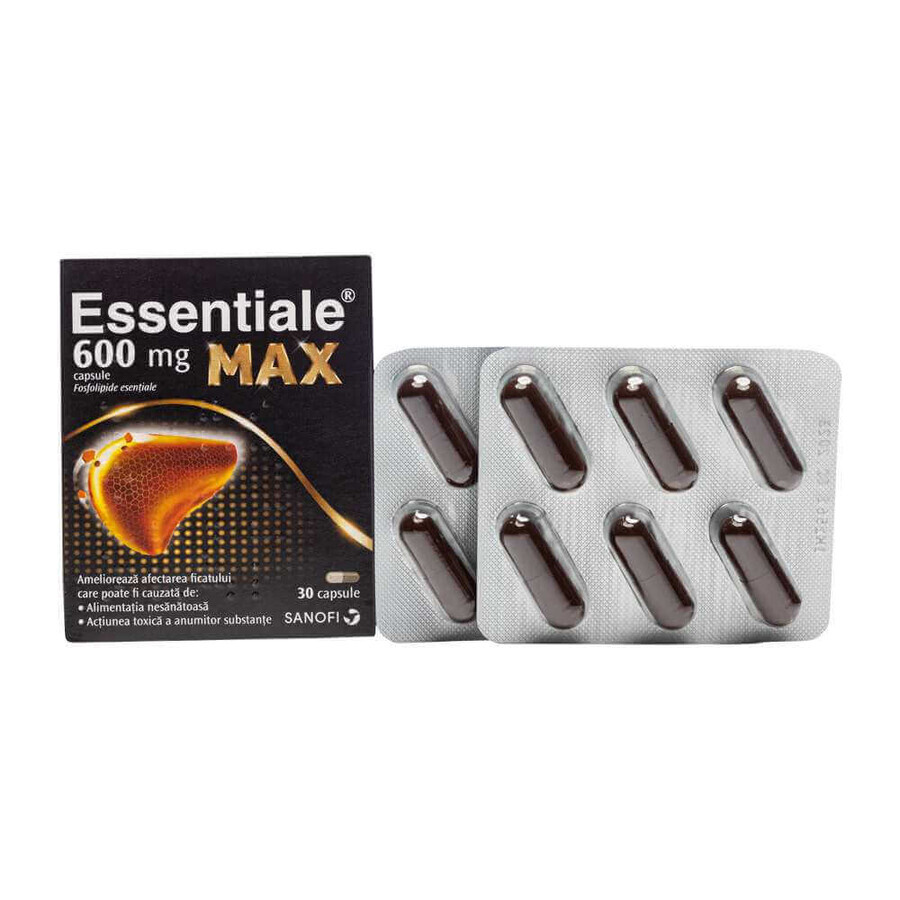 Essentiale MAX 600 mg, 2 x 30 capsule, Sanofi