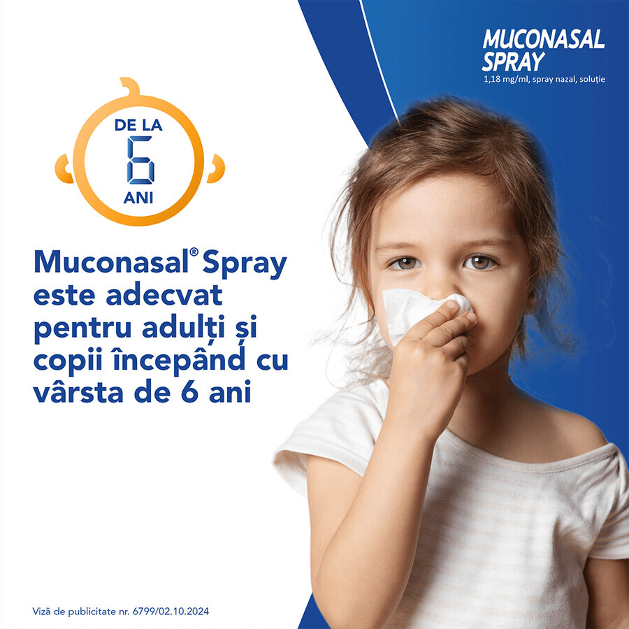 Muconasal Spray 1,18 mg/ml, spray nazal 2 buc, soluţie, Sanofi