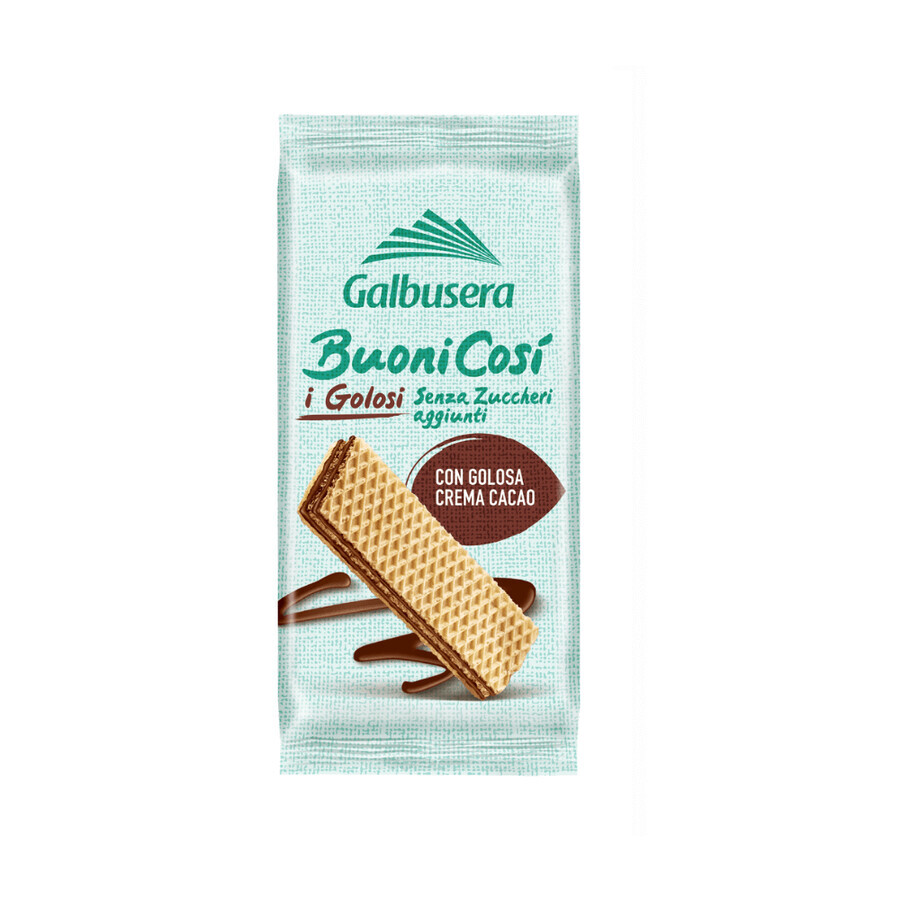 Wafel met suikervrije cacaocrème, 45 g, Galbusera