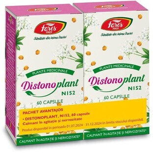 Envase Distonoplant, N152, 2x60 cápsulas, Fares