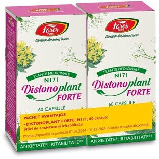 Envase Distonoplant Forte, N171, 2x60 cápsulas, Fares