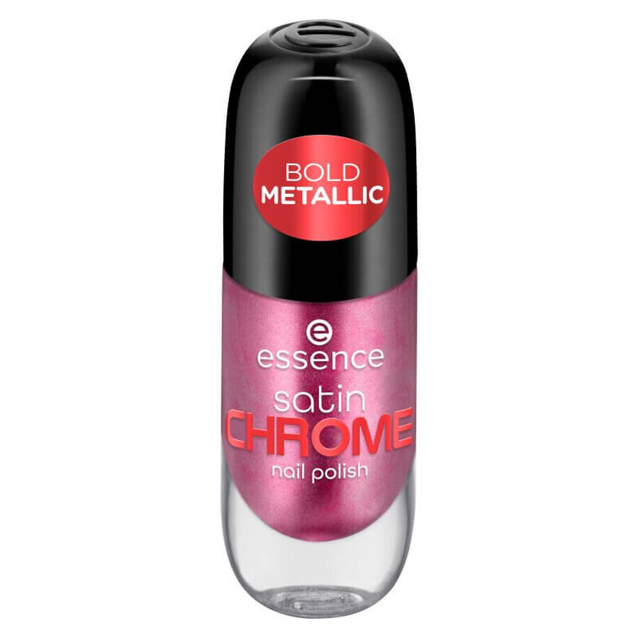 Smalto per unghie, 03 Meta Maroon Satin Chrome, 8 ml, Essence