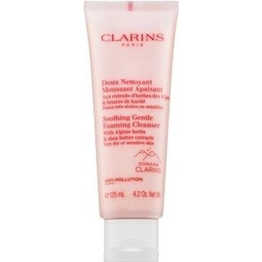 Clarins Espuma Limpiadora Suave para Pieles Muy Secas a Sensibles 1×125 ml, espuma limpiadora