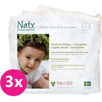 Eco by Naty Parfümfreie Feuchttücher für empfindliche Haut 1×168 Stück, Feuchttücher